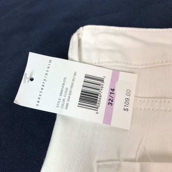 ⚫️⚫️⚫️ Sanctuary Denim White Stretch Jean - Picture 12 of 16